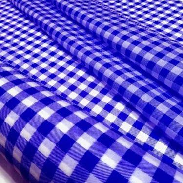 Imagem de Tnt estampado xadrez laranja 1,40 m x 25m - DEXA TNT, Azul