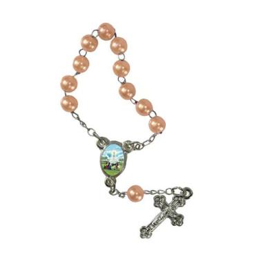 Imagem de 50 Unidades Mini Terço com Foto de Nossa Senhora de Fátima - SJO Artig