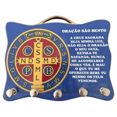 Imagem de Porta Chave com Medalha de São Bento - Mod 02 - SJO Artigos Religiosos