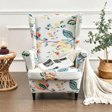 Imagem de Capa de poltrona com encosto macio, capas de cadeira laváveis, protetor de móveis, tecido elástico, para sala de jantar, escritório, decoração de casa, sala de estar - tipo 25||Tamanho regular