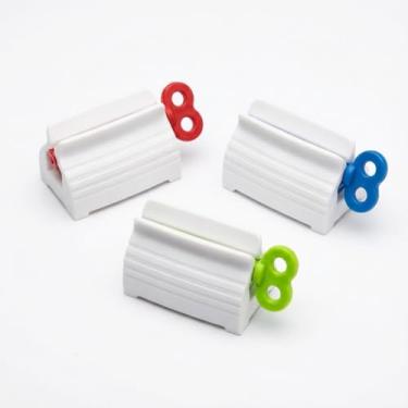 Imagem de Espremedor de pasta de dente, pacote com 3, espremedor de plástico para pasta de dente, creme e loção