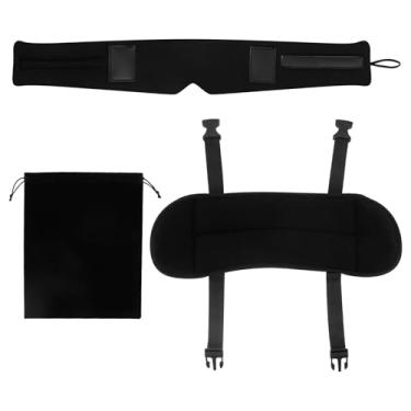 Imagem de Travesseiro de viagem de avião, máscara de algodão, travesseiro de pescoço de vôo longo, apoio de cabeça de 360°, reduz a fadiga, encosto de cabeça ergonômico para o pescoço, viagem, carro, adultos