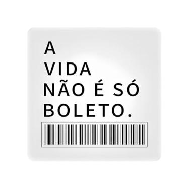 Imagem de Luminária Slim Box Boleto – LED Decorativo, Humor Moderno, MDF Premium, Luz Suave