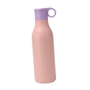 Imagem de DimyFew Garrafa Térmica de Metal para Água, Garrafa Térmica de aço Inoxidável, Rosa