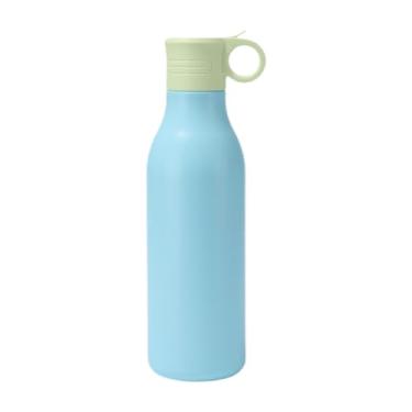 Imagem de ＫＬＫＣＭＳ Garrafa Térmica Isolada a Vácuo em aço Inoxidável, 550ml, Ideal para Esportes e Viagens, Azul