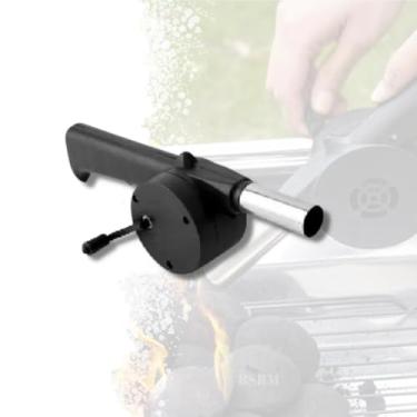 Imagem de Soprador Acendedor Manual Churrasqueira Carvão Lareira Brasa