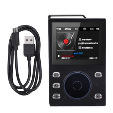Imagem de Heayzoki Leitor de MP3 HiFi Com Bluetooth 5.4, Leitor de Música de áudio Digital DSD FLAC Reprodução Sem Perdas Com Bateria de 3000mAh Tela LCD de 2,4 Polegadas, Memória (Cartão de memória pequeno