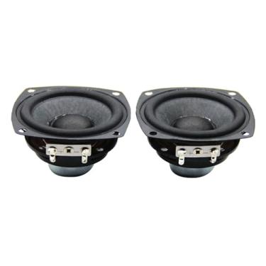 Imagem de ZEZEFUFU 2 peças de mini alto-falantes de 66 mm, 4 Ohm 25 W peças de reposição para alto-falante de áudio de gama completa