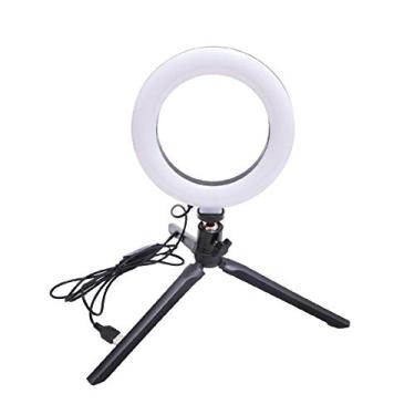 Imagem de Tripé de Luz Anel LED para Celular USB com Suporte Lâmpada Profissional Fotografia Ajustável Maquiagem Vídeo Transmissão