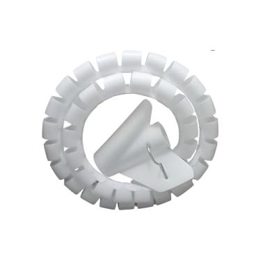 Imagem de Organizador de Fios e Cabos com Aplicador, 20mm x 1m, Plástico, Branco, 77g