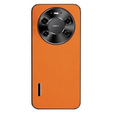 Imagem de HAOMRIYL Capa de dissipação de calor para Huawei Mate 80 Pro Max/80 Pro/80, capa de proteção completa para lente de couro fino anti-queda, capa antiderrapante, laranja, 80 Pro
