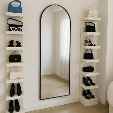 Imagem de Espelho Decorativo Grande Portal 70x160 Moderno Parede Quarto Banheiro