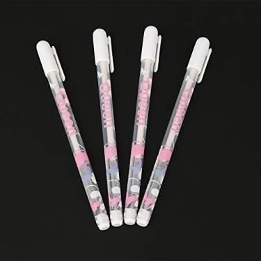 Imagem de GLOGLOW Canetas Gelly Roll Conjunto de 4 Unidades de Canetas de Gel Branco, Marcador de Tinta de 0,8 Mm para Cartões Comemorativos Escrita Desenho Escrita Suave Com de Reposição para Ferramentas de