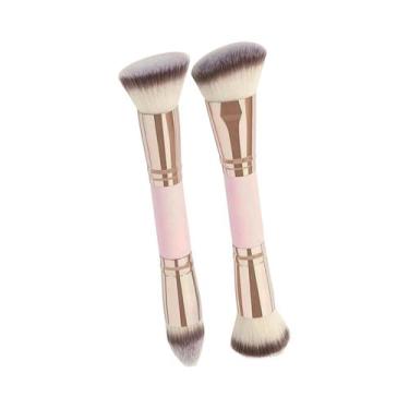 Imagem de Pincel De Maquiagem Multifuncional De Ponta Dupla Para Base, Contorno 