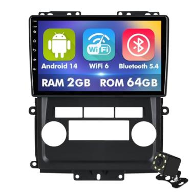 Imagem de Tela sensível ao toque IPS de 9 polegadas Android 14 estéreo para carro para Nissan Frontier Xterra 2009-2012 com CarPlay sem fio e Android Auto 2 + rádio de carro de 64 GB, compatível com WiFi 6