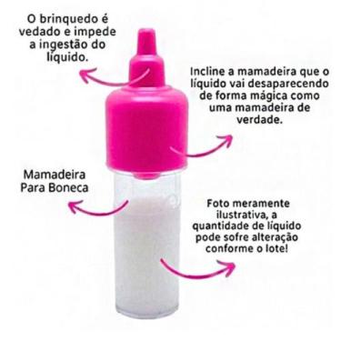 Imagem de Brinquedo Mamadeira Mágica Leitinho some como magia para Boneca Reborn