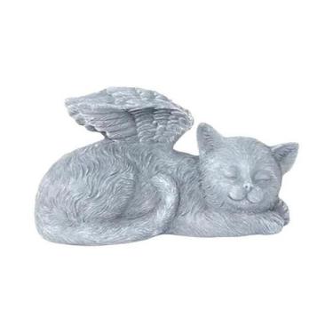 Imagem de Estátua De Resina De Cão E Gato Anjo, Decoração De Jardim, Escultura D