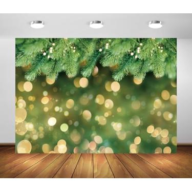 Imagem de Pano de fundo de árvores de primavera, 3 x 2,4 m, tecido de poliéster com glitter dourado bokeh luzes cintilantes, decoração de aniversário, festa de casamento, banner, chá de bebê, sessão de fotos