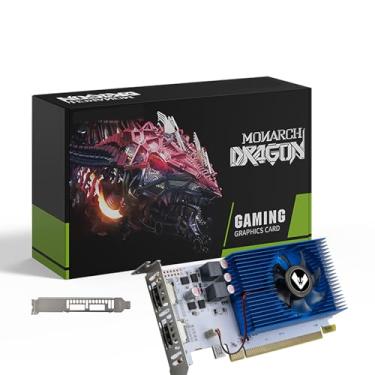 Imagem de MOUGOL Placa gráfica de baixo perfil AMD R5 230 GPU com memória DDR3 de 64 bits 2G equipada com 2 x HDMI para vídeo de escritório