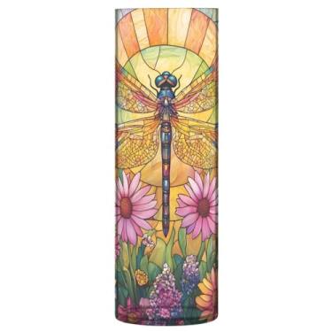 Imagem de Vaso de flor de libélula, vaso de flores, vasos cilíndricos de plástico transparente para centros de mesa, decoração de casa, casamento, sala de estar, escritório