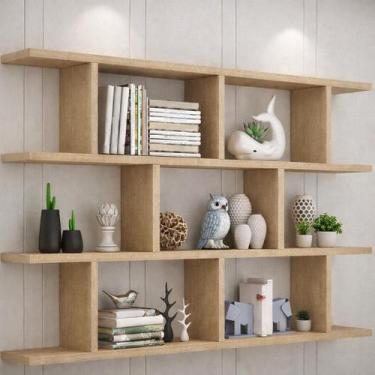 Imagem de Prateleira MDF Cru 90x90x20cm Decorativa Multiufuncional - SIXTEEN DEC
