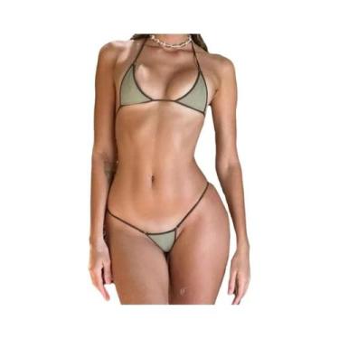 Imagem de Conjunto De Biquíni Sexy Com Fenda Para Mulheres, Estilo Harajuku, Mod