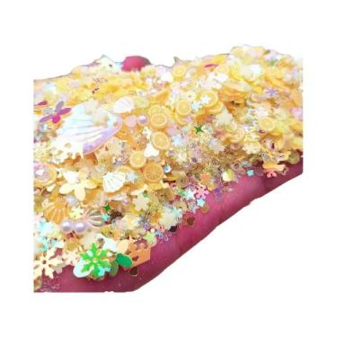 Imagem de Contas De Argila Polimérica Com Lantejoulas Em Forma De Flor Estelar L