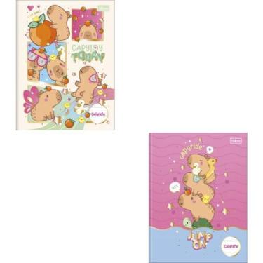Imagem de Caderno de Caligrafia Capa Dura Capyclub 40 Folhas Brochura Vertical (