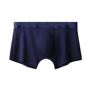 Imagem de Cuecas Boxer Masculinas De Seda Gelada Sem Costura Finas Transparentes