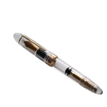 Imagem de XMKT Caneta-tinteiro acrílica P140 grande transparente nº 8 40 pontas adulto estudante tinta colorida grande capacidade caneta escrita papelaria (média)