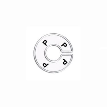 Imagem de Separador Para Cabide, Transparente Letras Impressão:P - Central