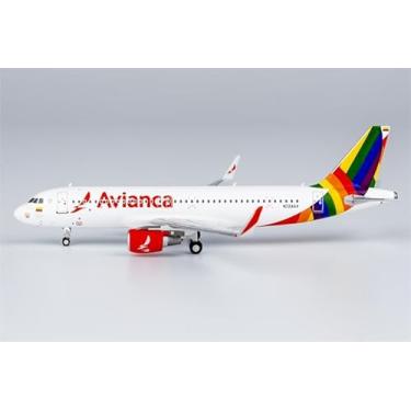 Imagem de ACE HOBBY Para modelos NG para Avianca para Airbus A320 N724AV 1:400 modelo pré-construído de aeronave