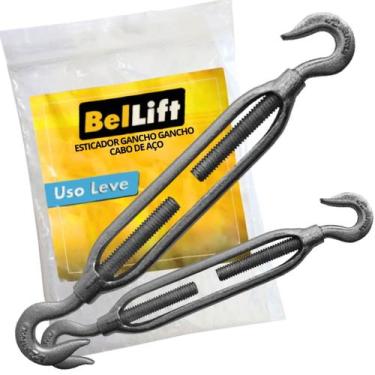 Imagem de Kit C/ 10 Esticador Gancho Gancho Cabo de Aço 4,8mm Beltools