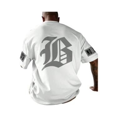 Imagem de Camisetas masculinas casuais elegantes e simples impressas em 3D para 