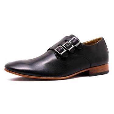 Imagem de Sapato Social Monk Strap  Avalon Henry Couro Masculino-Masculino