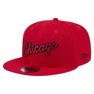 Imagem de Boné New Era 950 Chicago Bulls Hardwood Vermelho Masculino-Masculino