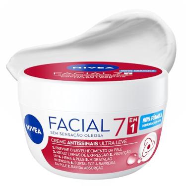 Imagem de NIVEA Creme Facial Antissinais Ultraleve 7 em 1 100g, Previne Envelhecimento, Reduz Lin...