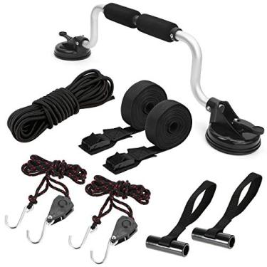 Imagem de Kit de Fixação com Rolo para Kayak Cinto Corda Bungee e Conjunto Polias Armazenamento Barcos Canoas SUPs