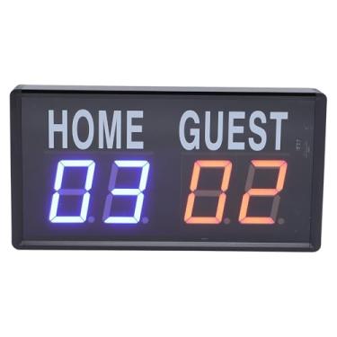 Imagem de Fabater Placar Eletrônico de Basquete, Goleiro Digital Com Controle Remoto, Placar LED Portátil para Vôlei, Badminton, Beisebol, Jogos Internos e Externos (3#)
