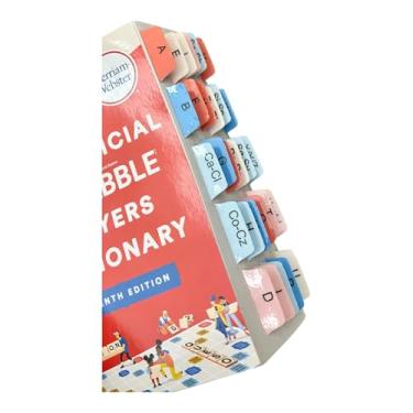 Imagem de Abas de livro para o dicionário oficial de jogadores de Scrabble, laminadas, codificadas por cores, duráveis, abas reposicionáveis. Inclui cartão de alinhamento e abas em branco para personalização