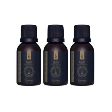 Imagem de Kit 3 Essencias Hidrossoluvel Paris 30ml Via Aroma