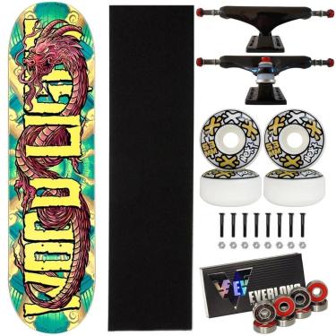 Imagem de Skate Wood Light Dragon Montado Profissional 8 Next Everlong-Masculino