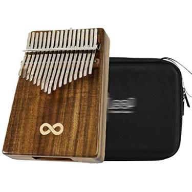 Imagem de Lss9azznmm Piano de polegar Carimba Mini instrumento de entrada portátil para iniciantes, placa única, piano de dedo de 17 tons