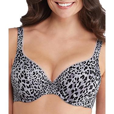 Imagem de Vanity Fair Sutiã feminino com aro e cobertura total, Estampa de oncinha, 40C