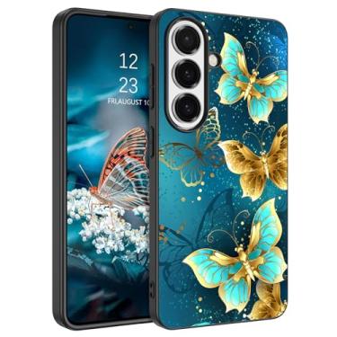 Imagem de GUAGUA Capa para Samsung S26 brilha no escuro, capa Samsung com estampa de borboleta fofa