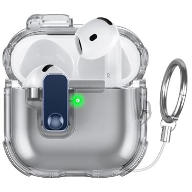 Imagem de FNDMIL Capa preta para AirPods 4