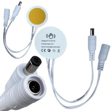 Imagem de Interruptor Sensor de Toque 5A Touch Dimmer Madeira Espelho Led Branco