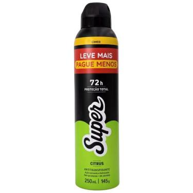 Imagem de Desodorante Aerossol 0% Alumínio Masculino Citrus 72h Super Cimed 250m