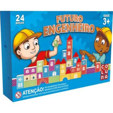 Imagem de Brinquedo para Montar Futuro Engenheiro 24PC Madeira - TK Shopping