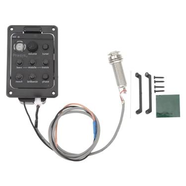 Imagem de Ainoli captador de guitarra eq caixa de escolha rápida amplificação precisa afinador de captador de guitarra caixa elétrica equalizador
